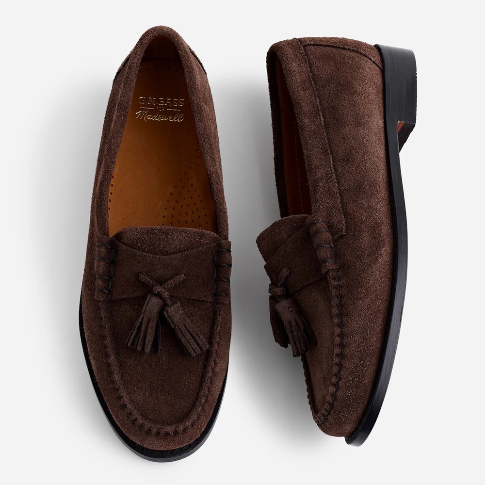 Madewell G.H.BASS Layla Weejuns® Loafers in Oiled Suede